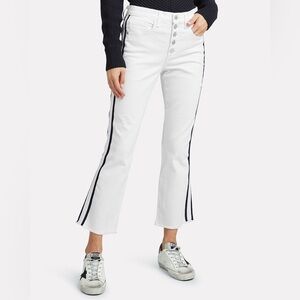 VERONICA BEARD Carolyn 10” Baby Boot‎ Stripe Jeans Cropped Size 25